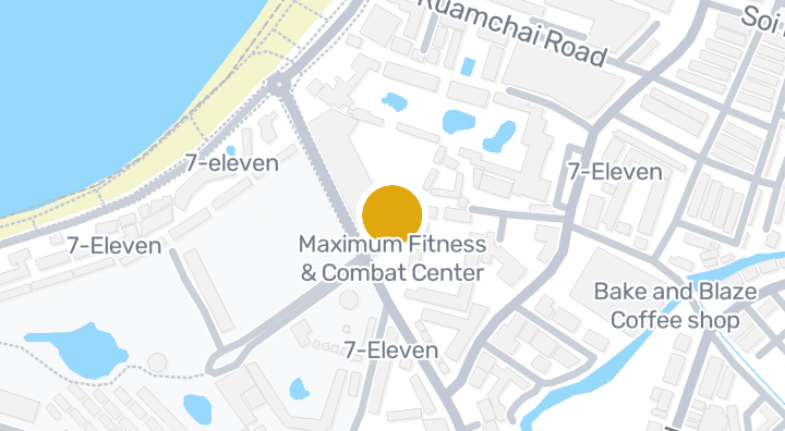 แผนที่แสดงMaximum Fitness & Combat Center