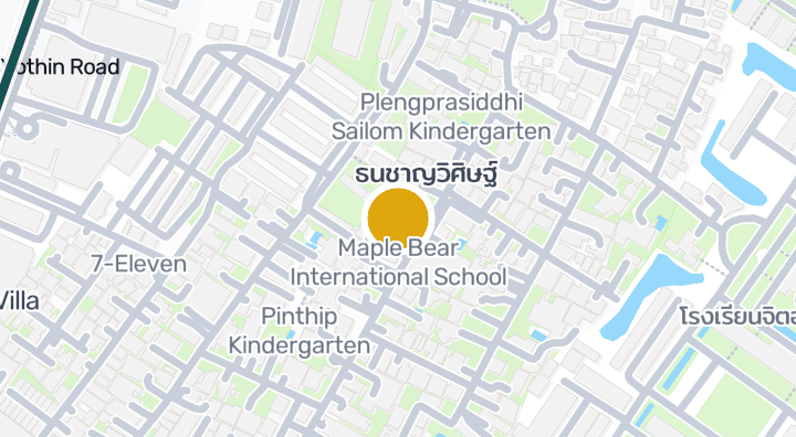 Map showing Maple Bear International School
