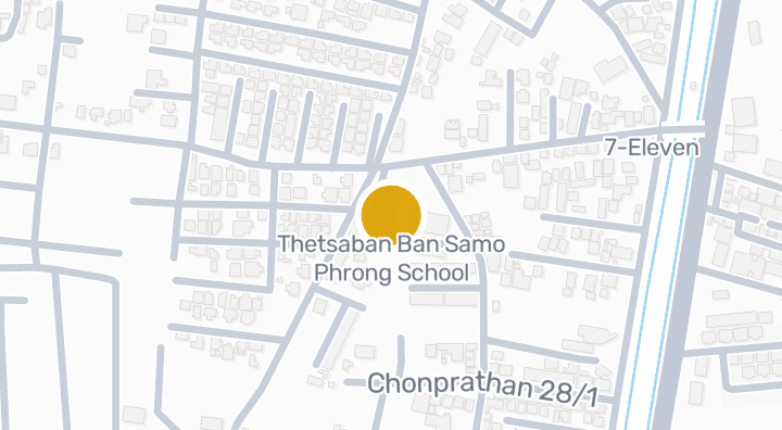 显示Thetsaban Ban Samo Phrong School的地图