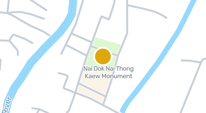 แผนที่แสดงสวนสาธารณะนายดอกนายทองแก้ว