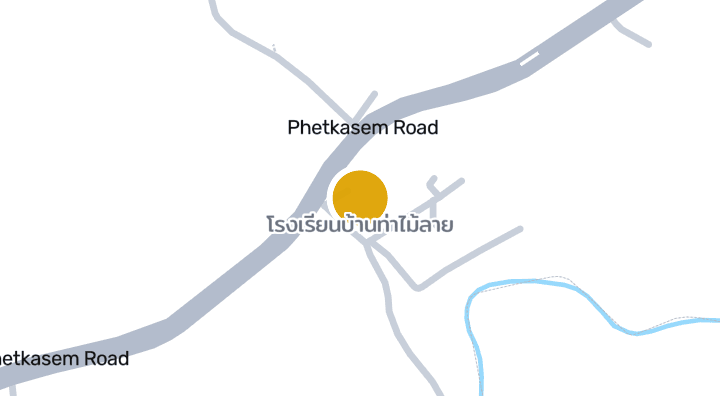 แผนที่แสดงโรงเรียนบ้านท่าไม้ลาย