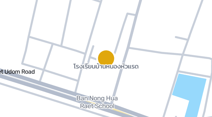 Map showing โรงเรียนบ้านหนองหัวแรด