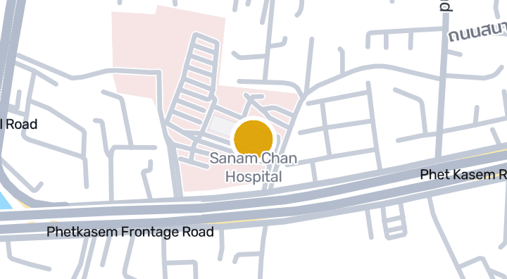 显示Sanam Chan Hospital的地图