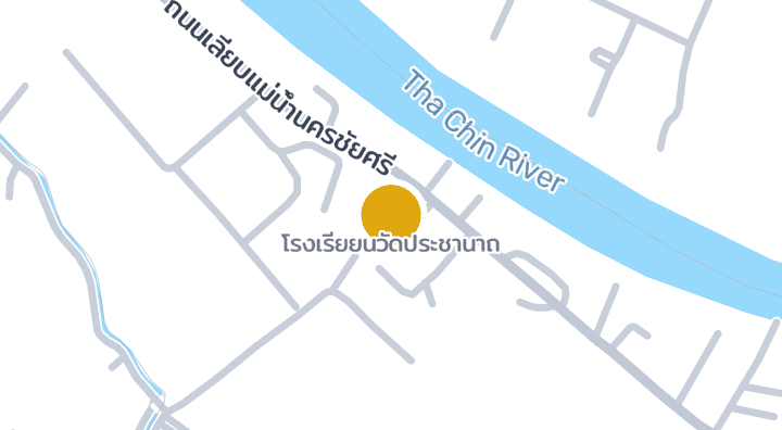 Map showing โรงเรียยนวัดประชานาถ