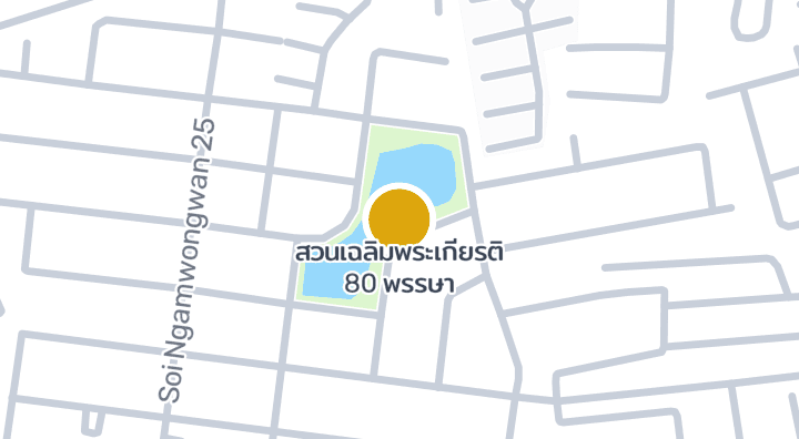 显示สวนเฉลิมพระเกียรติ 80 พรรษา的地图