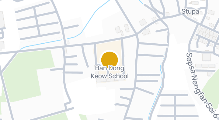 Map showing Ban Dong Keow School
