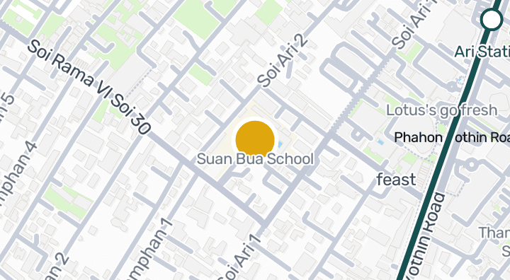 Map showing Suan Bua School