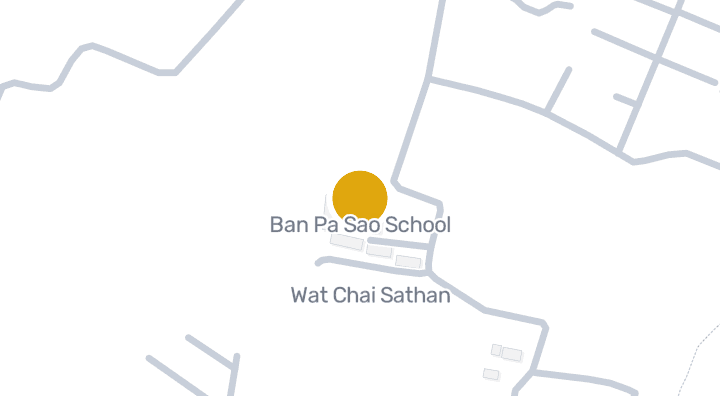 Map showing Ban Pa Sao School