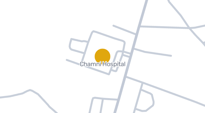 แผนที่แสดงโรงพยาบาลชำนิ