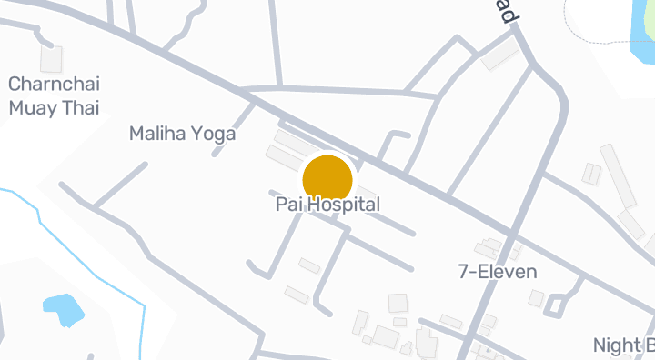 แผนที่แสดงPai Hospital