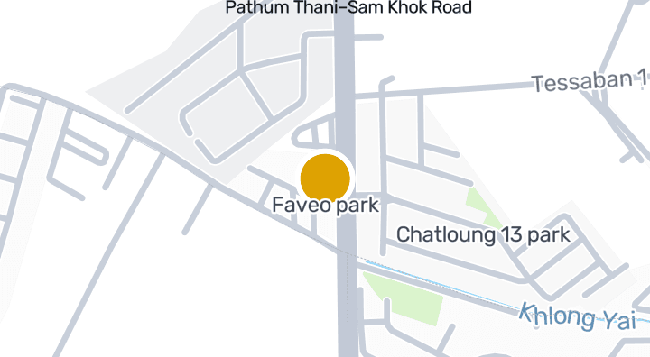 แผนที่แสดงFaveo park