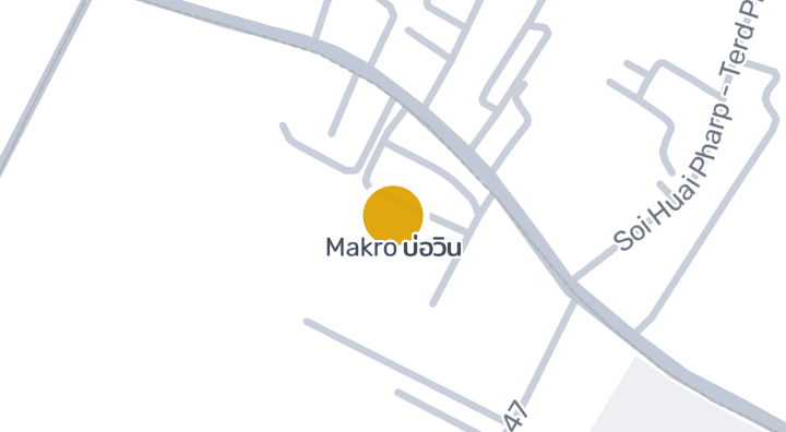 显示Makro บ่อวิน的地图