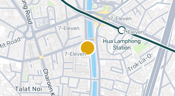 Map showing สวนชุมชนโปลิศสภา