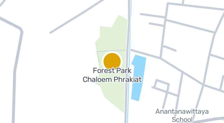 显示Forest Park Chaloem Phrakiat的地图
