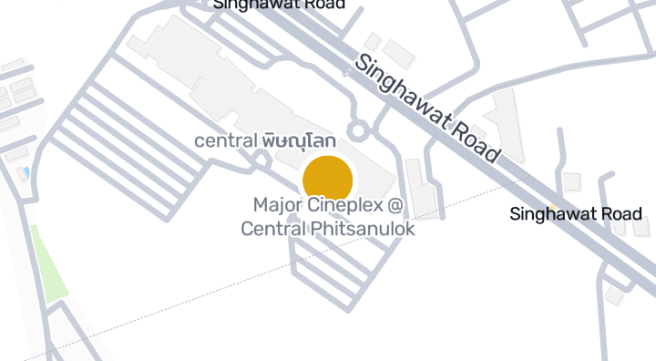 显示Major Cineplex @ Central Phitsanulok的地图