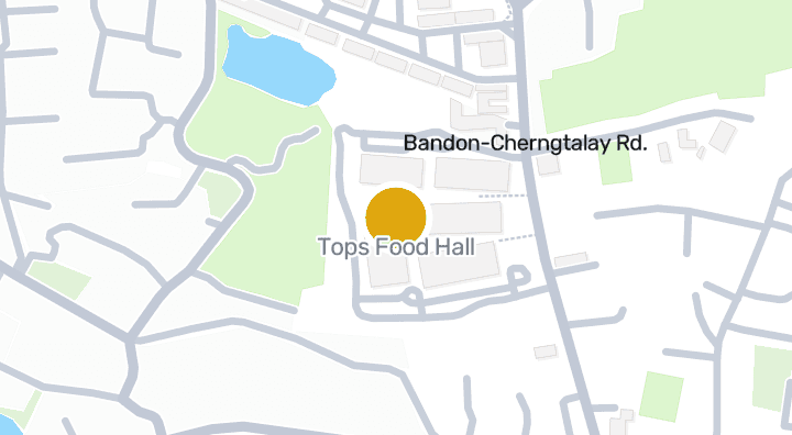 แผนที่แสดงTops Food Hall