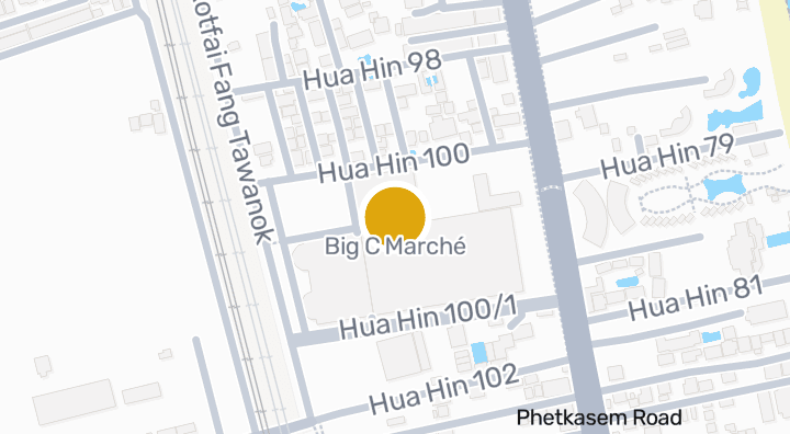 แผนที่แสดงBig C Marché