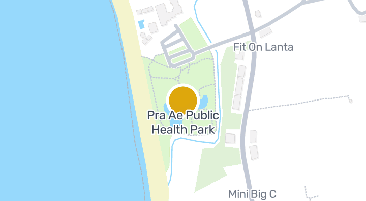 แผนที่แสดงPra Ae Public Health Park