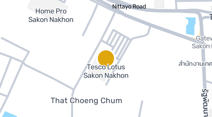 显示Tesco Lotus Sakon Nakhon的地图