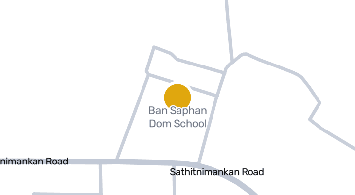 แผนที่แสดงโรงเรียน บ้านสะพานโดม