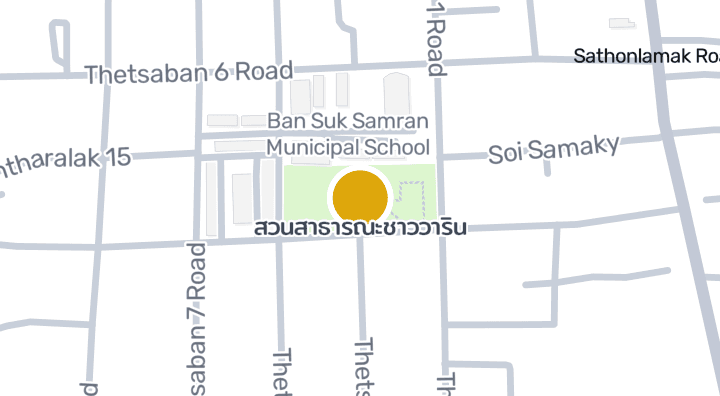 แผนที่แสดงสวนสาธารณะชาววาริน