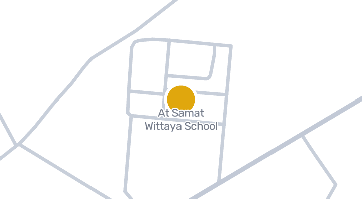 แผนที่แสดงAt Samat Wittaya School