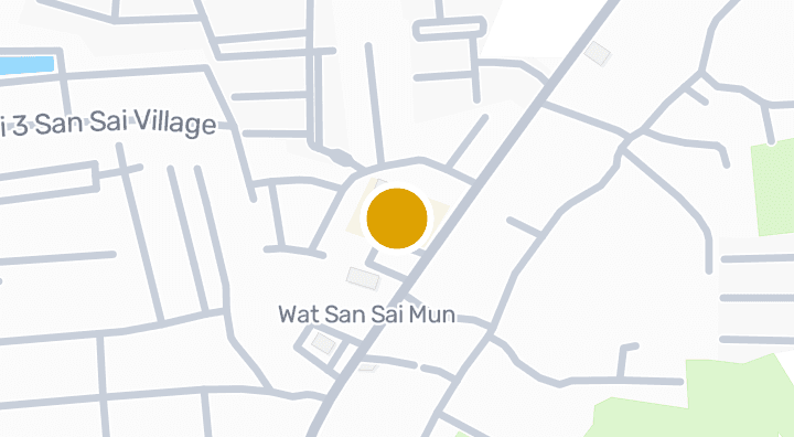 Map showing Wat San Sai Mun School