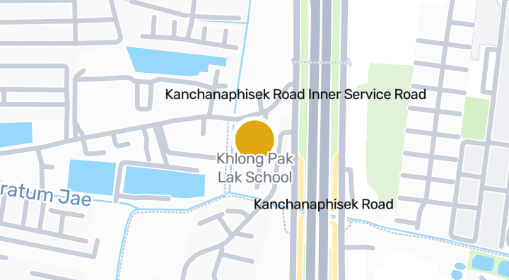 Map showing Khlong Pak Lak School