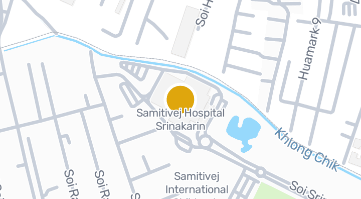 Map showing Samitivej Hospital Srinakarin
