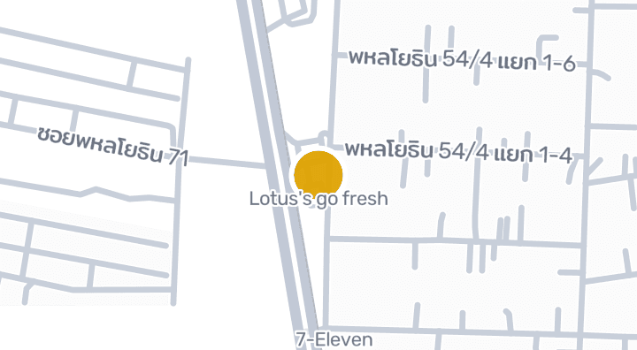 显示Lotus's go fresh的地图