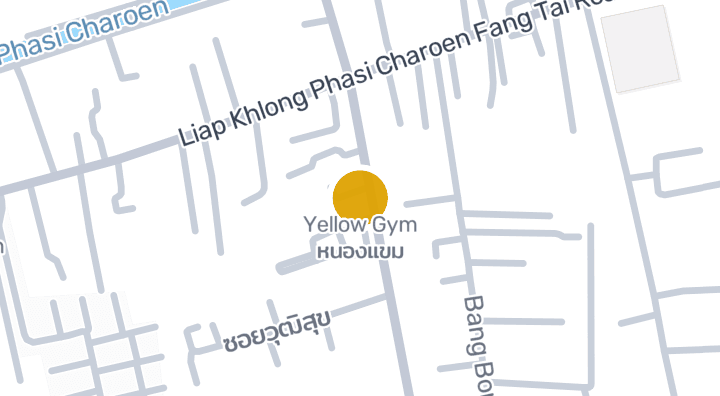 显示Yellow Gym หนองแขม的地图