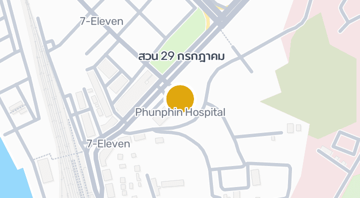 แผนที่แสดงโรงพยาบาลพุนพิน