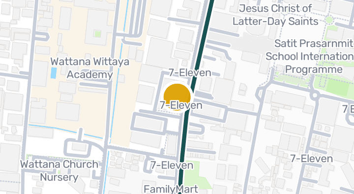 Map showing Midtown Asoke