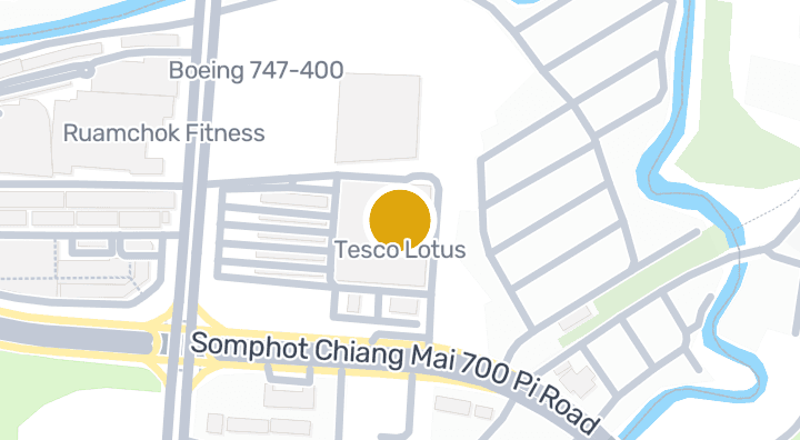 Map showing Tesco Lotus