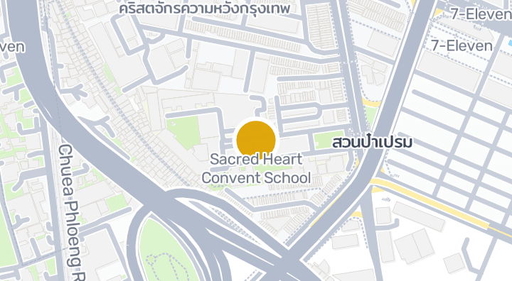 Map showing Sacred Heart Convent School