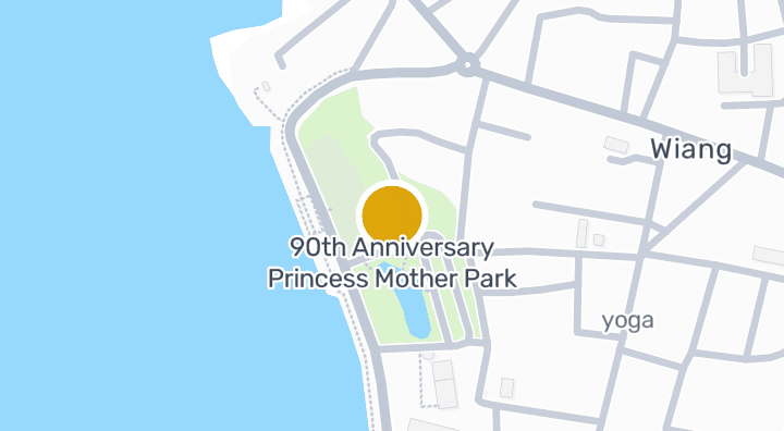 แผนที่แสดงสวนสมเด็จย่า 90 พรรษาพะเยา