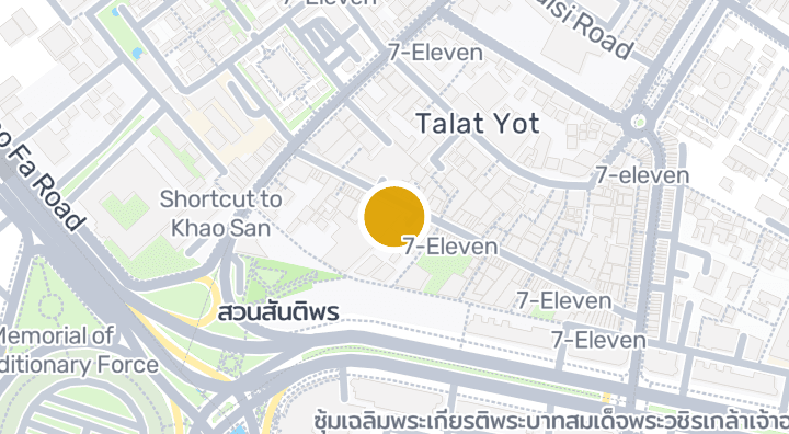 Map showing D&D Plaza