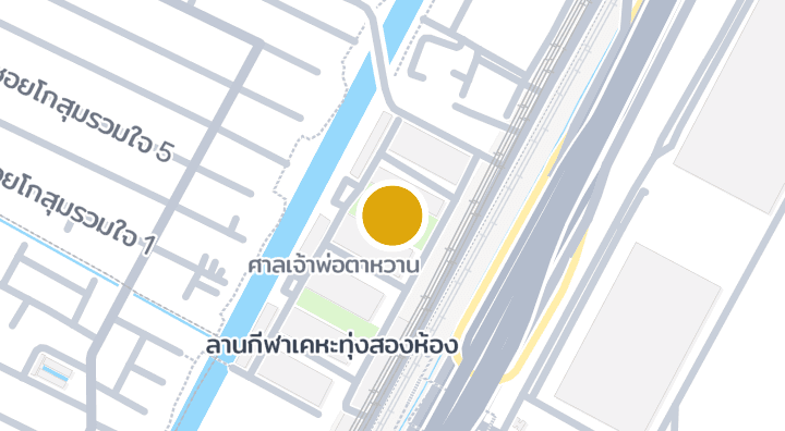 Carte montrant สนามกีฬาเคหะชุมชนทุ่งสองห้อง 4