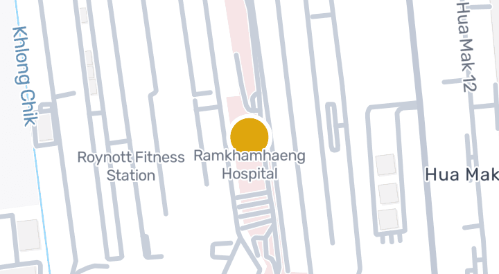 Map showing Ramkhamhaeng Hospital
