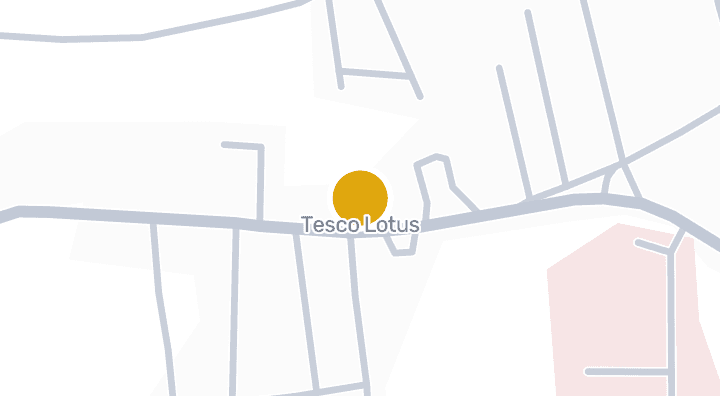 Map showing Tesco Lotus