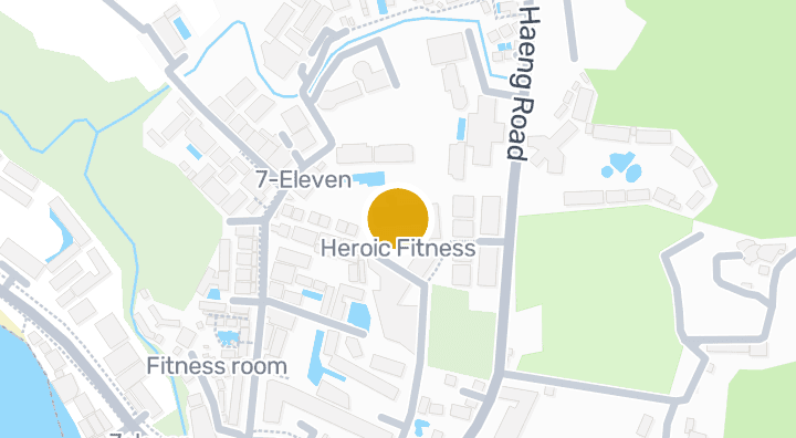 Map showing Heroic Fitness