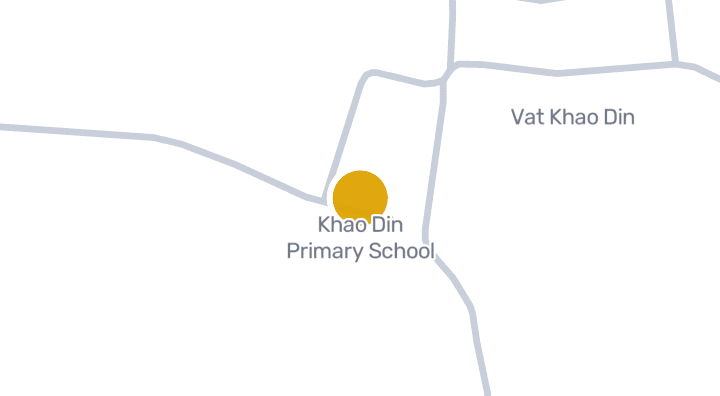 Map showing Khao Din Primary School