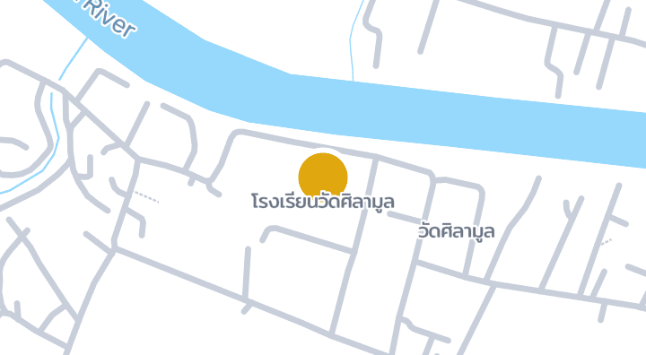 Map showing โรงเรียนวัดศิลามูล