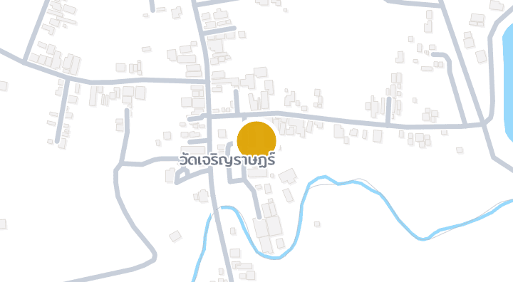 แผนที่แสดงโรงเรียนวัดเจริญราษฏร์