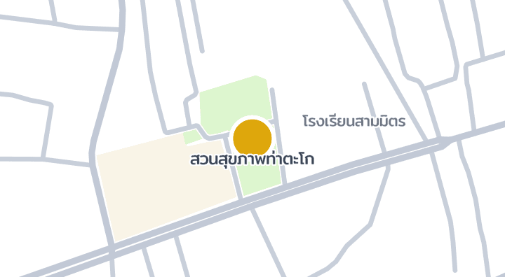 แผนที่แสดงสวนสุขภาพท่าตะโก