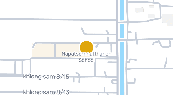 显示Napatsornnatthanon School的地图