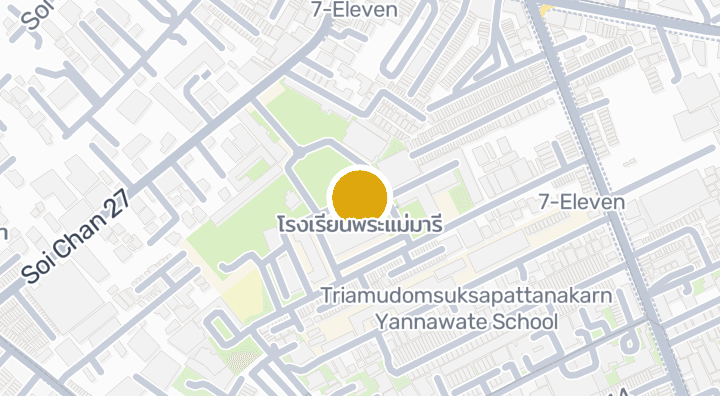 Map showing โรงเรียนพระแม่มารี