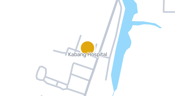 แผนที่แสดงโรงพยาบาลกาบัง