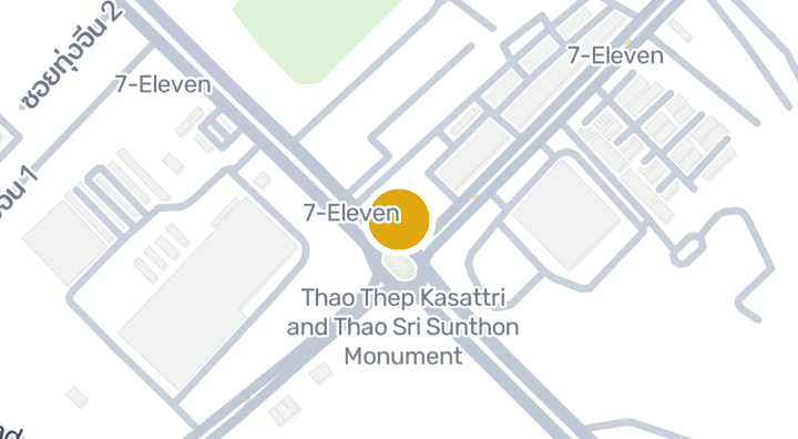 แผนที่แสดงTesco Lotus