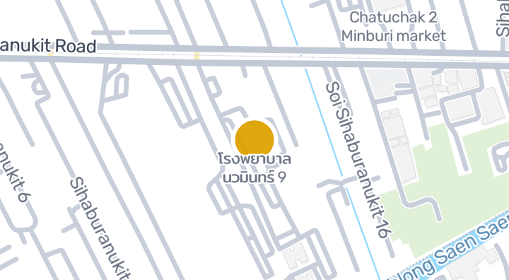โรงพยาบาล นวมินทร์ 9を示す地図